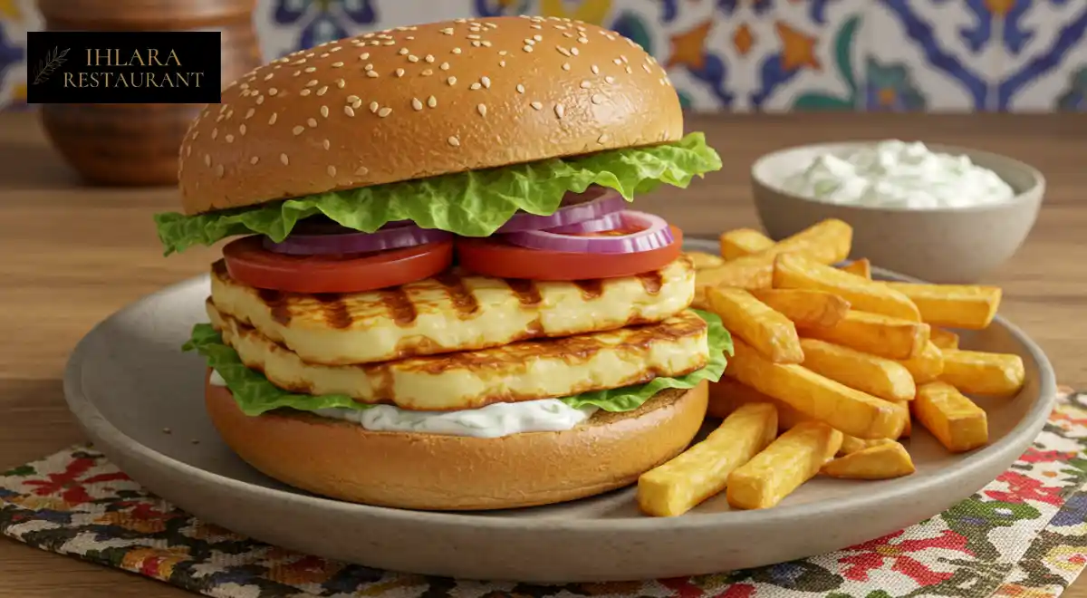 Veggie Halloumi Burger in Woking